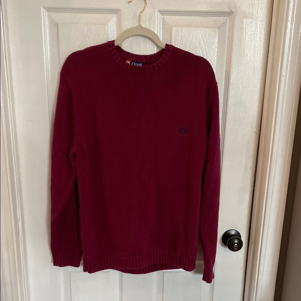 Chaps Burgundy Sweater
